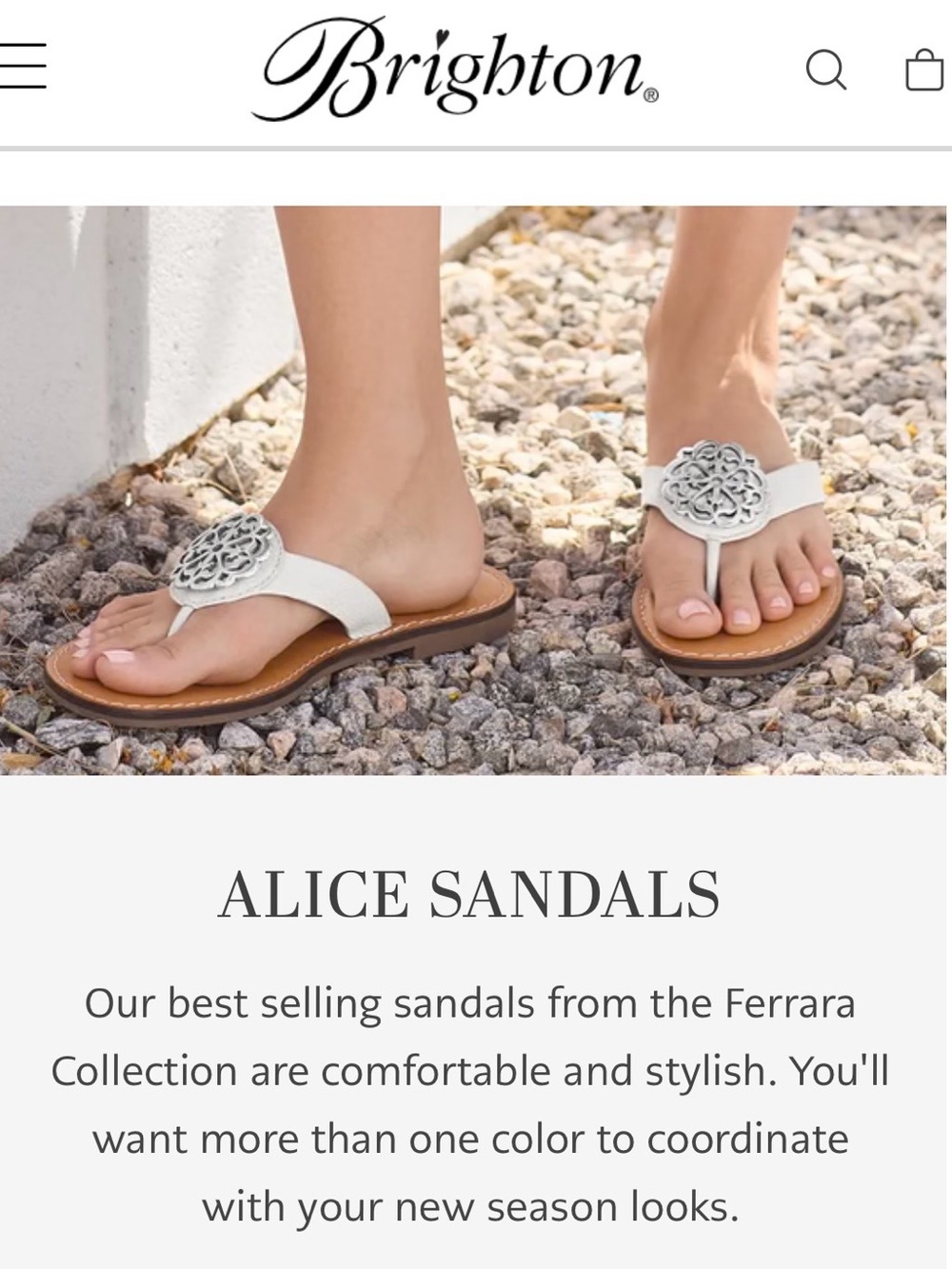 NWT Sz 8 Brighton Maroon Alice Classic Neutrals Leather Sandals Silver Ferrera - Picture 4 of 13